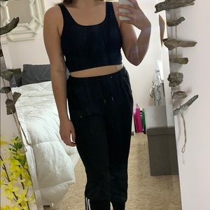 Black tank top/sports bra